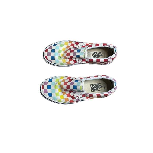Vans Classic Slip-On Sneakers Rainbow - Women’s Size 6.5. - Picture 2 of 7